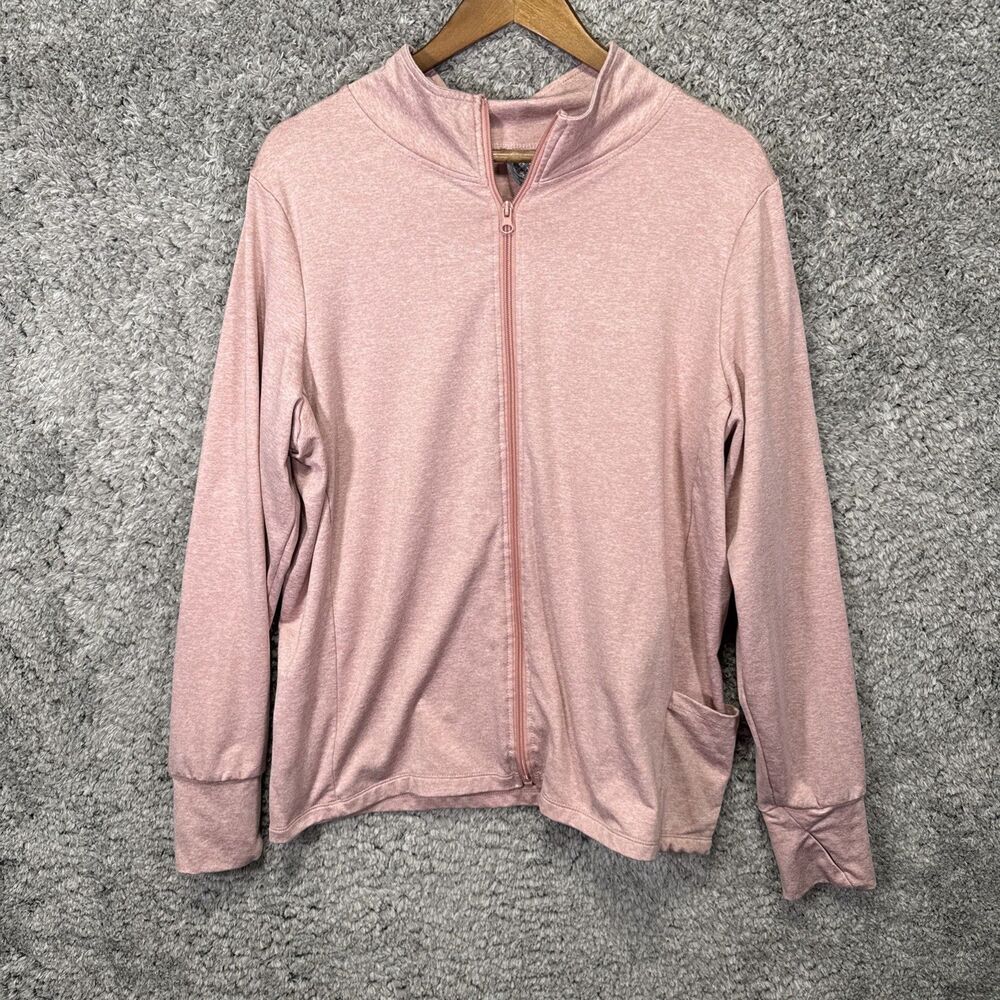 Daisy Fuentes Fit Women’s Athletic Zip Up Jacket Stretch Casual Athleisure 1X